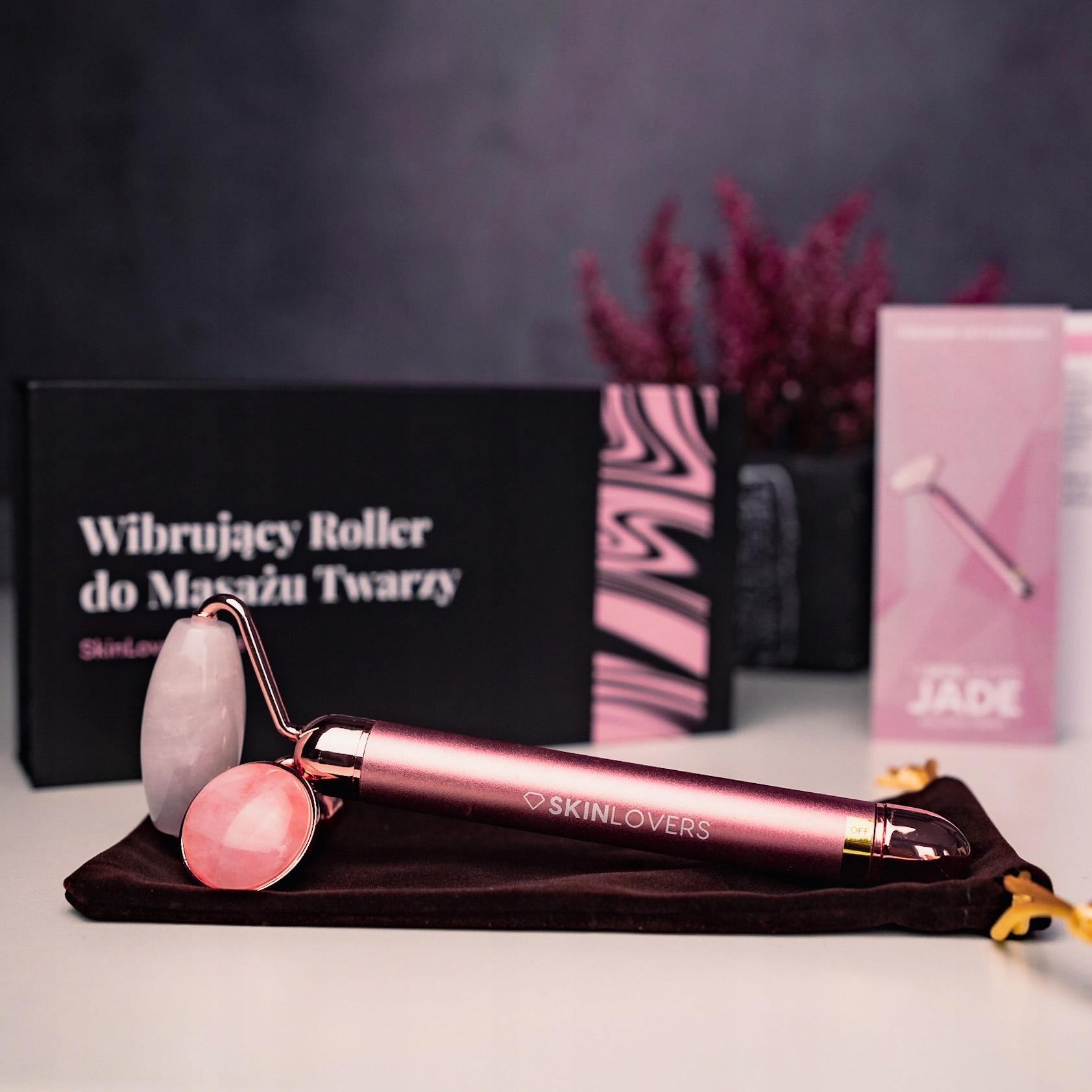 Masażer Do Twarzy SKINLOVERS Jadeitowy ELEKTRYCZNY PROMO WYGRAJ METAMORFOZĘ Marka inna