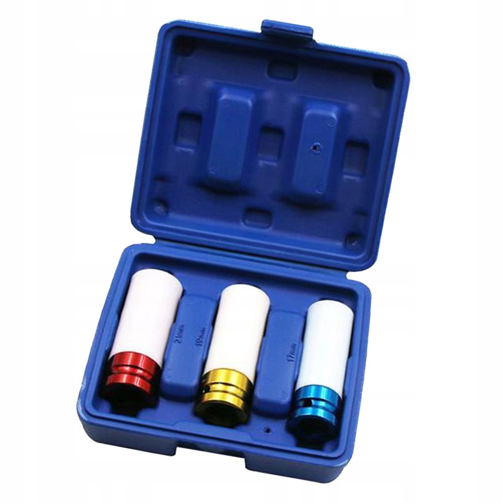 3Pcs 1/2\" Drive Thin Wall Socket Set Sleeve Lug Liczba elementów zestawy