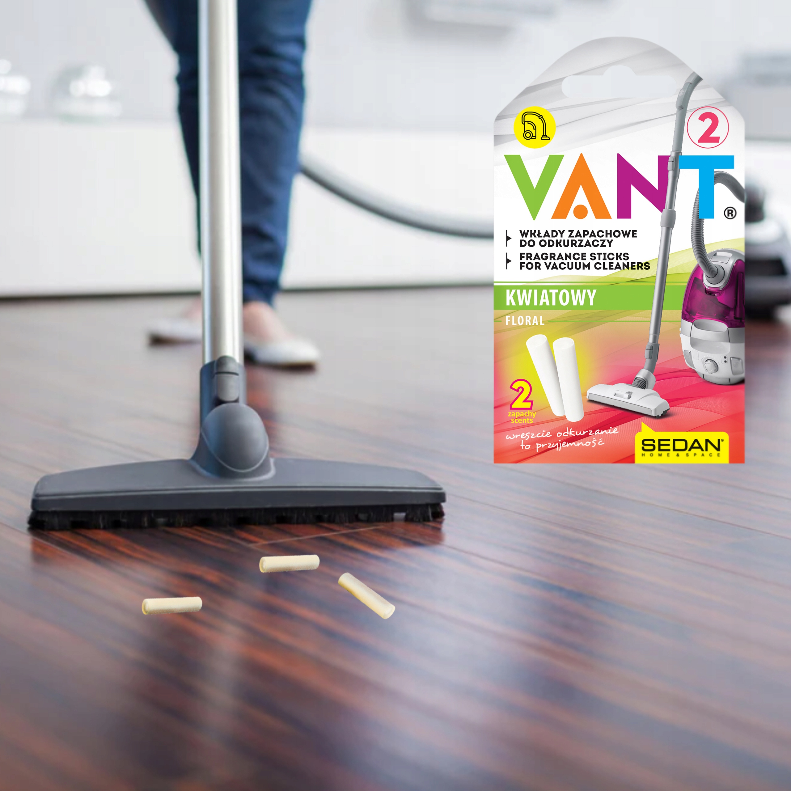ZAPACH DO ODKURZACZY VANT - KWIATOWY 2szt Nazwa handlowa VANT