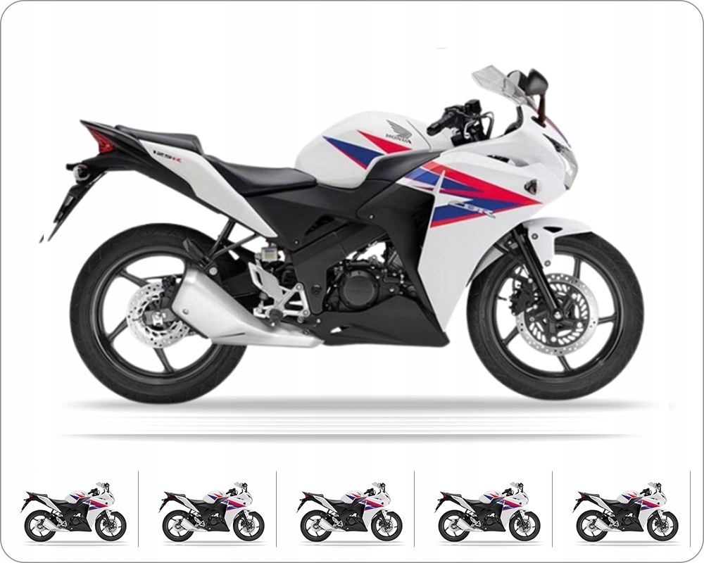Samolepky Juula Pro Honda Cbr 125 R 2012 Bílé NH196