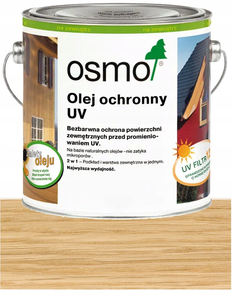 Osmo Uv ochranný olej Bezbarevný Hodvábny Mat 410 2,5L