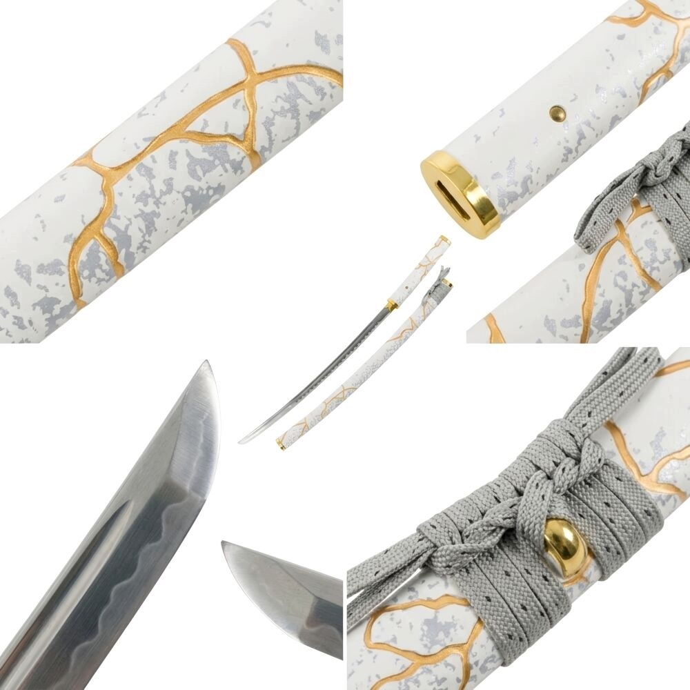 Ghost of Yotei Ocelový meč Katana inspirovaný Gilded Dawn 102 cm ZS760