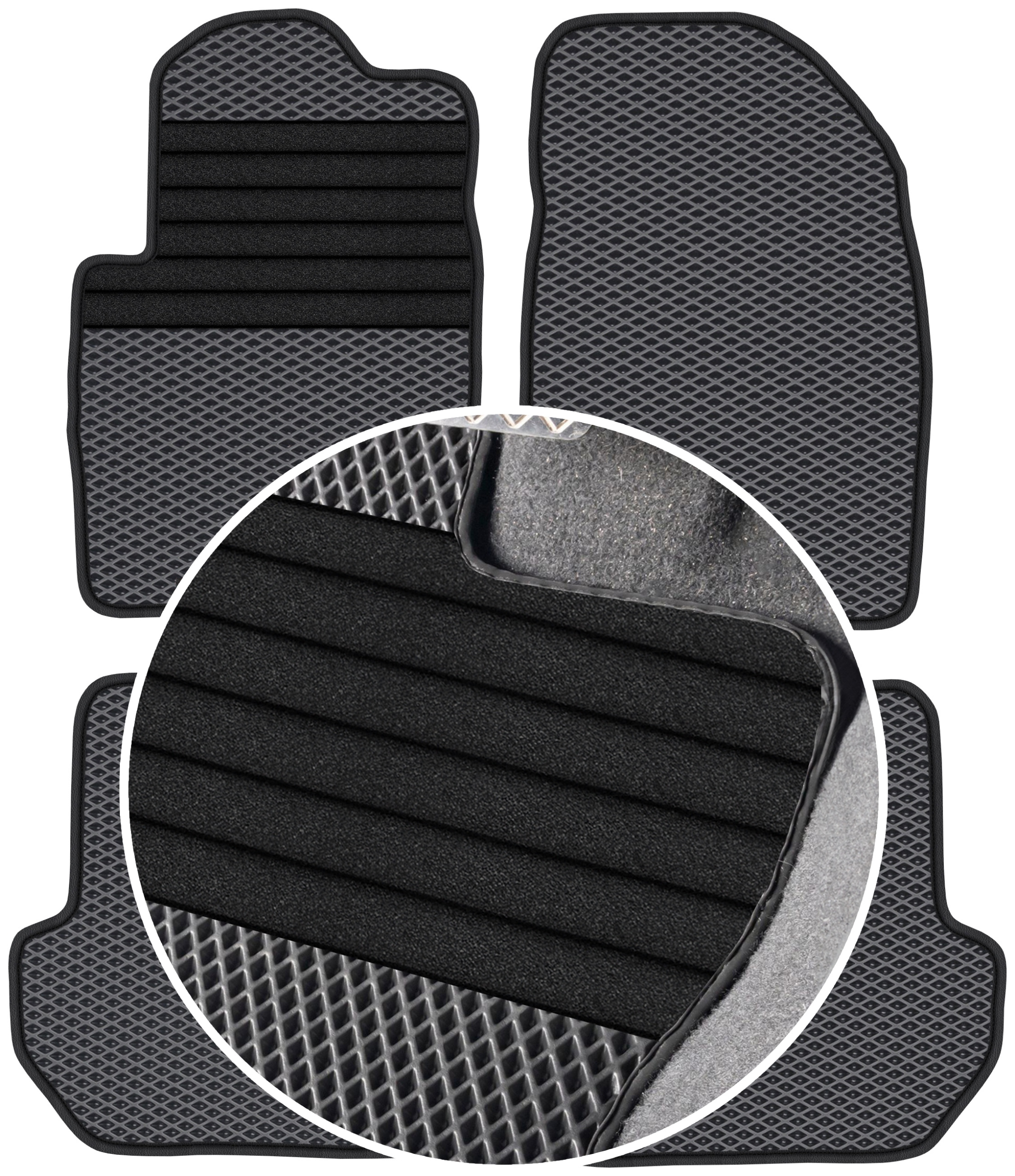 Mazda 2 I Hatchback 2003-2007 Gumové rohože Eva Eternity Posilnenie XXL