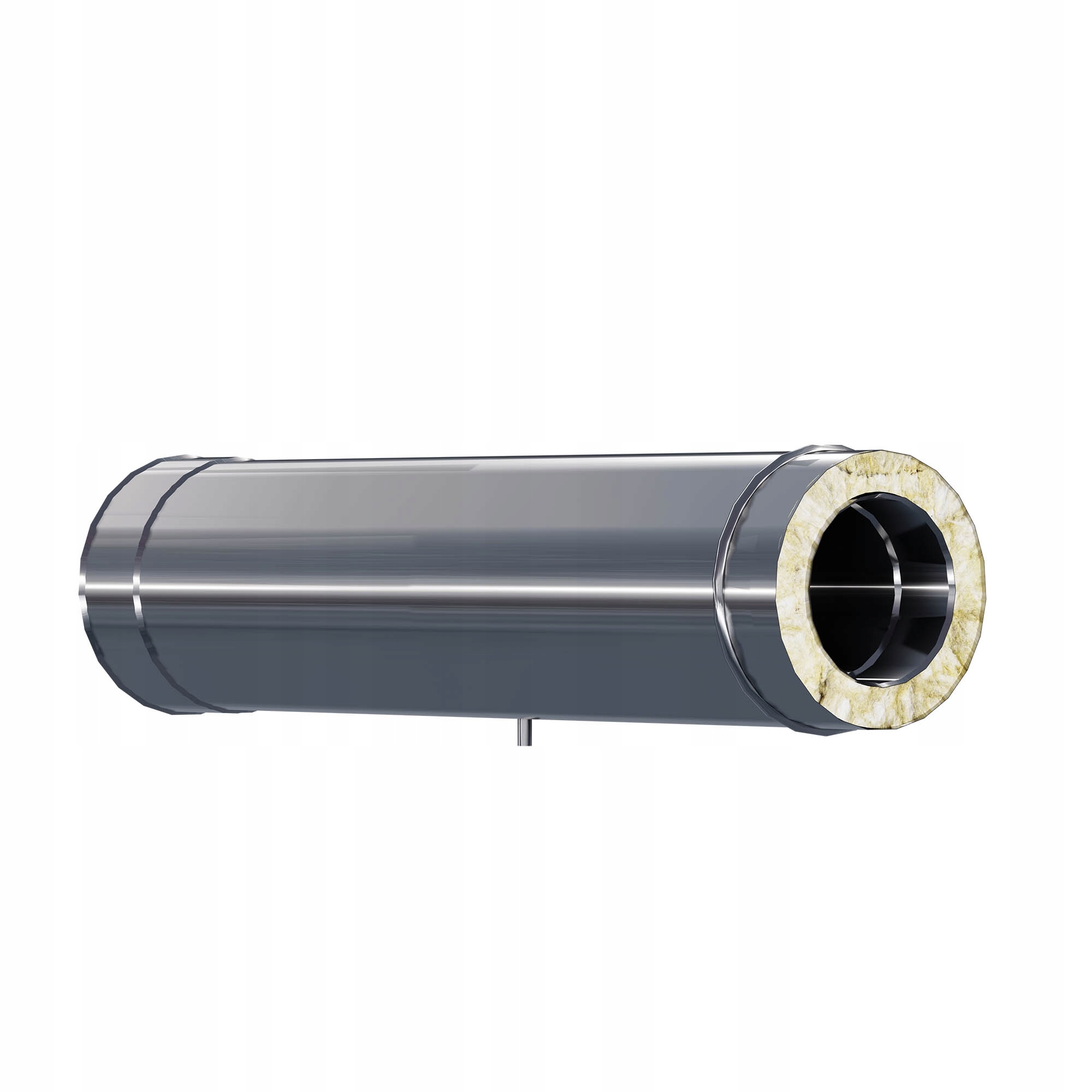 Kzd Trubka s měřícím hrdlem 1/2" fi 200 1 m 1,0 mm komínová vložka