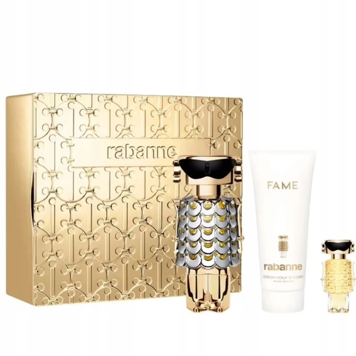 Rabanne Fame miniaturka 4 ml tělový balzám 100 ml 80 ml Edp