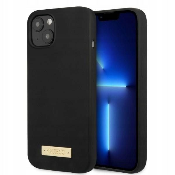 Guess GUHMP13MSPLK iPhone 13 14 15 6.1" czarny/black hard case Sil