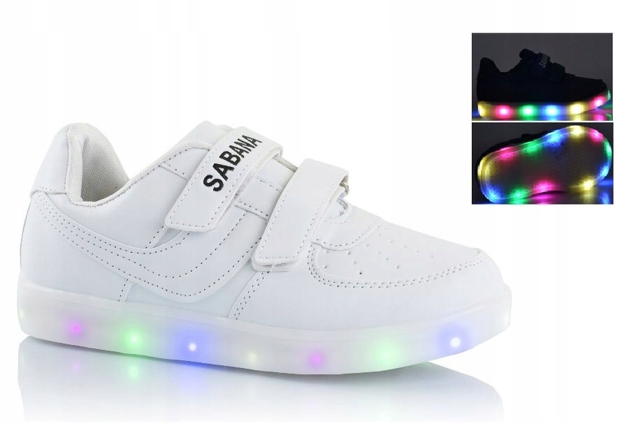 ДЕТСКИЕ СВЕТЯЩИЕСЯ LED СПОРТИВНЫЕ с ПОДСВЕТКОЙ БЕЛЫЙ р29