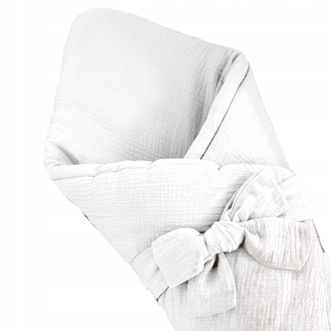 

Rożek becik otulacz niemowlęcy muślinowy 75x75 cm