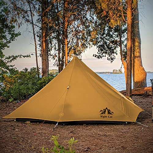 NIGHT CAT Plecakowy Namiot Ultralekki Wodoodporny Dla 1 2 Osób Camping — miniatura 8