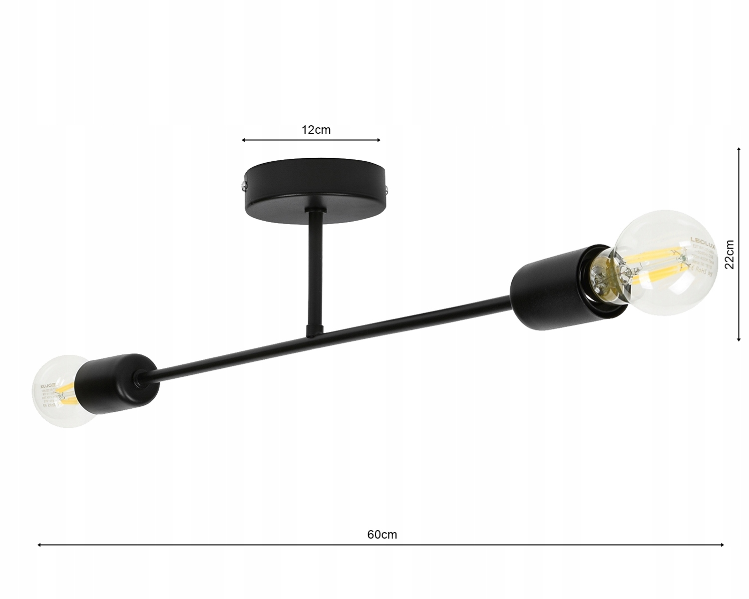 LAMPA SUFITOWA WISZĄCA NOWOCZESNA LOFT EDISON Zasilanie sieciowe