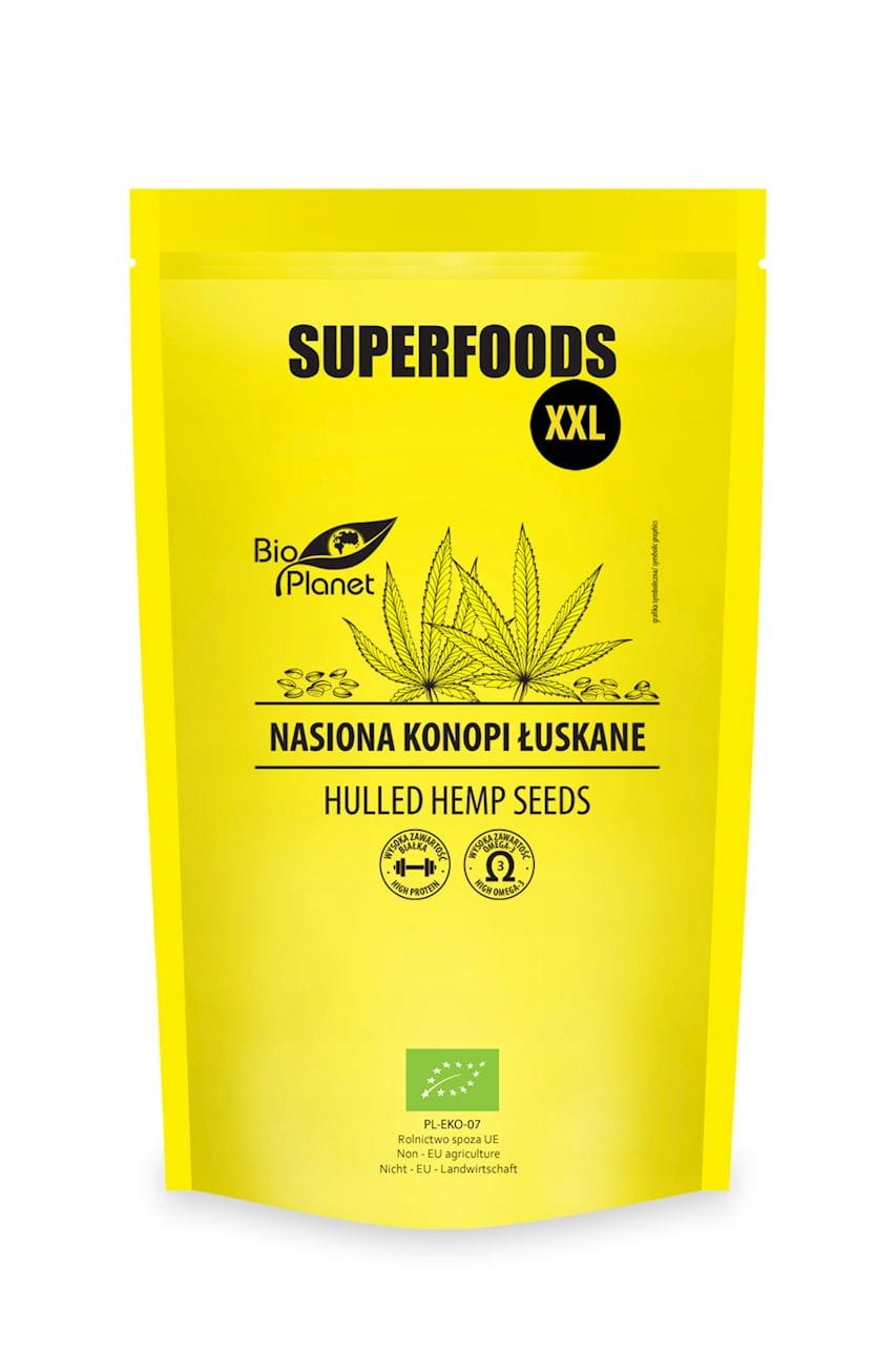 Konopná Semínka Bio 600 g Bio Planet Superpotraviny