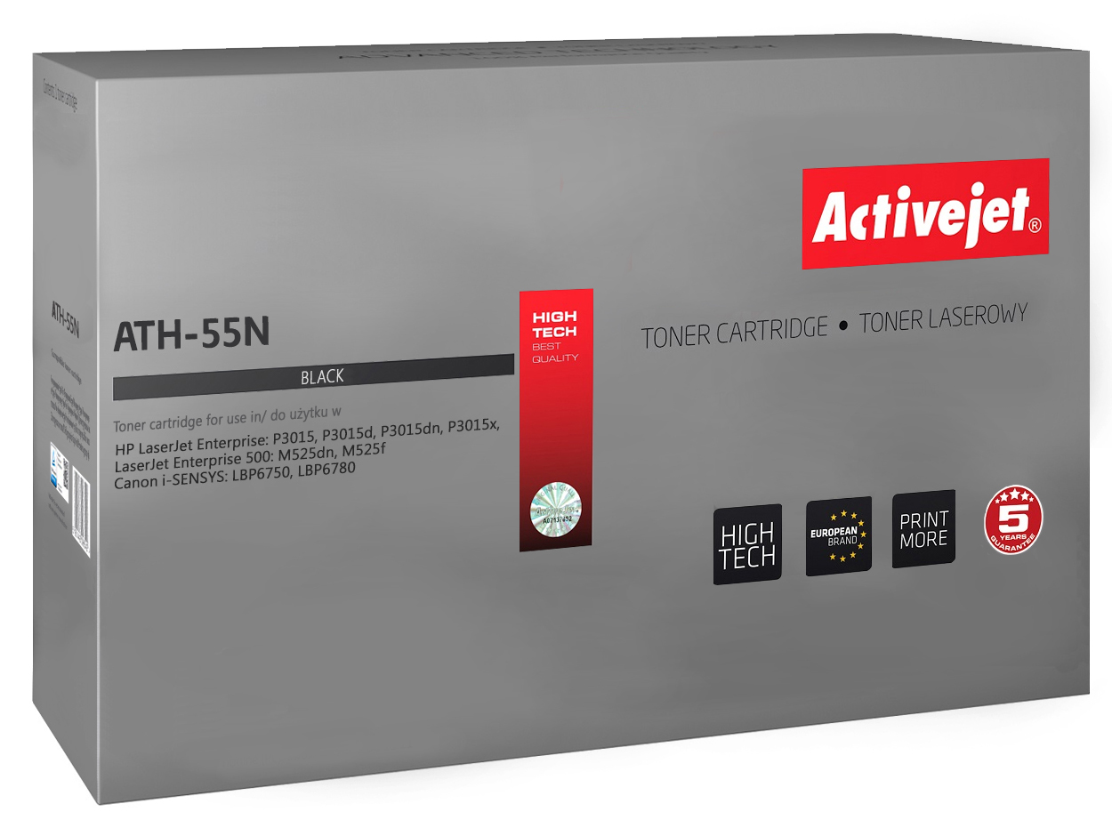 

Toner Do Hp 55N Activejet ATH-55N Czarny CE255A
