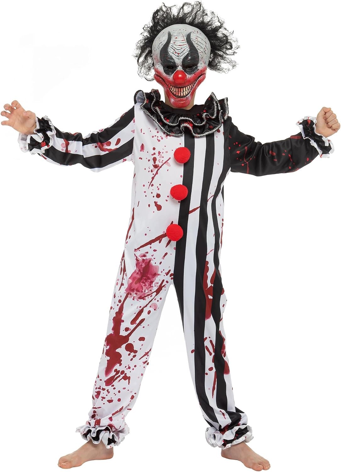 Kostium krwawego klauna dla chłopca Halloween Rozmiar 8-10 lat