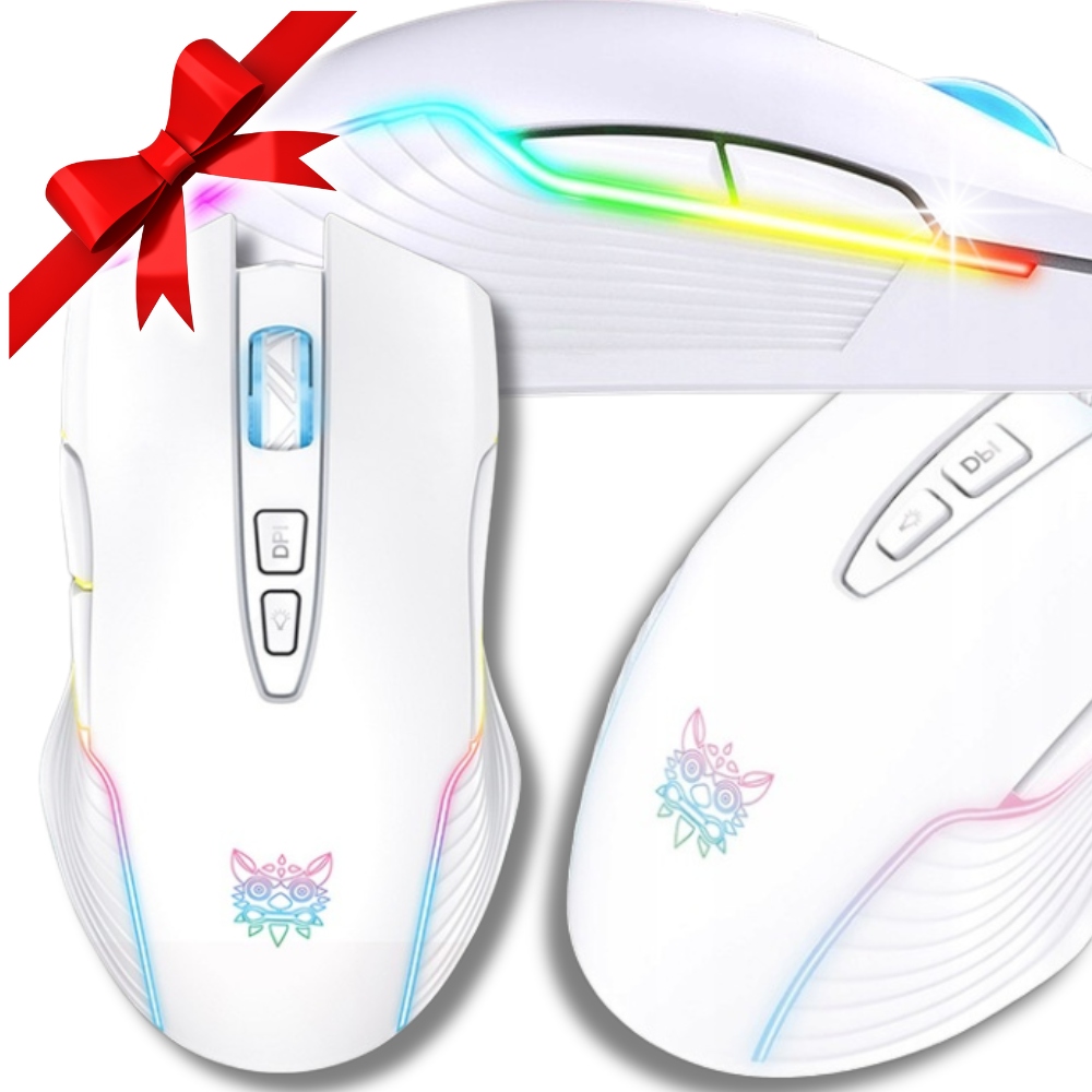 Bílá Herní Myš bezdrátová optická myš – Přesná