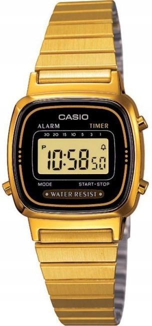 Dámské Hodinky Casio LA670WEGA-1EF Elegantní Retro Zlatá Mini Klasika Box