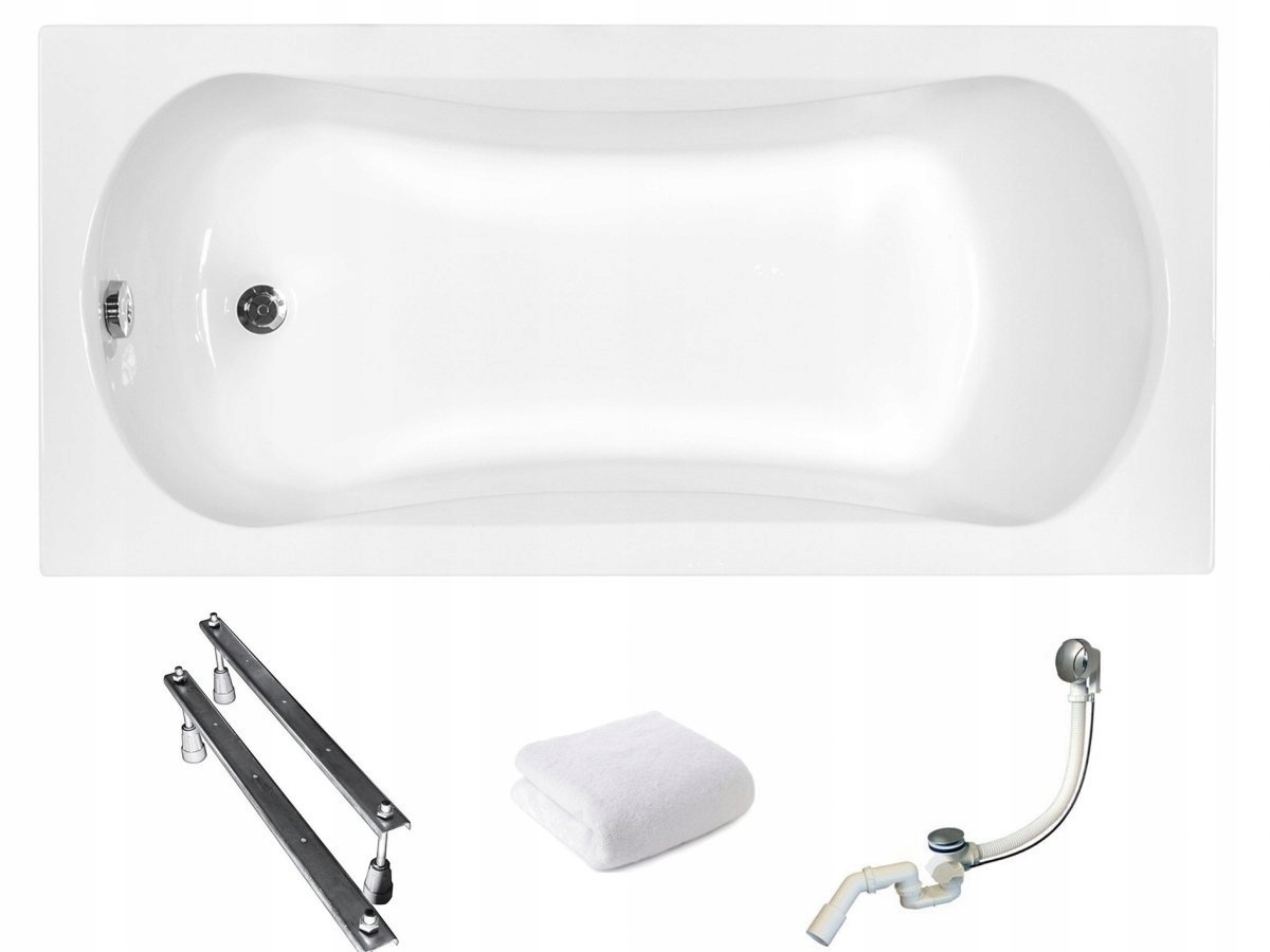 Vana mělká 150x70 Aria ProSafe sifon