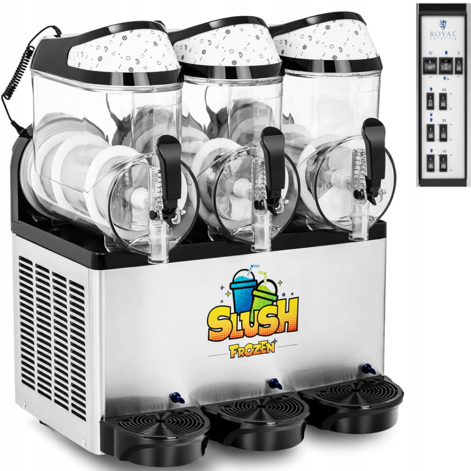 Granitor stroj na nápoje slush sorbetů smoothies 800 W 3 x 10 l