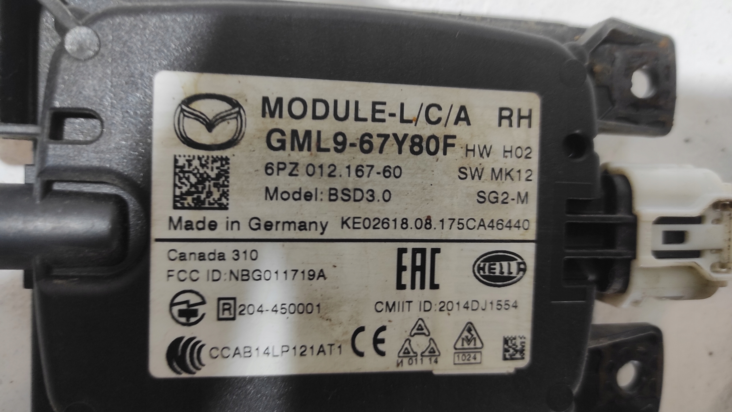 mazda 6 GJ GL седан Датчик левый 2017 год