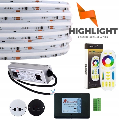10m Sada Cob 16w/24V animácie tečúce svetlo