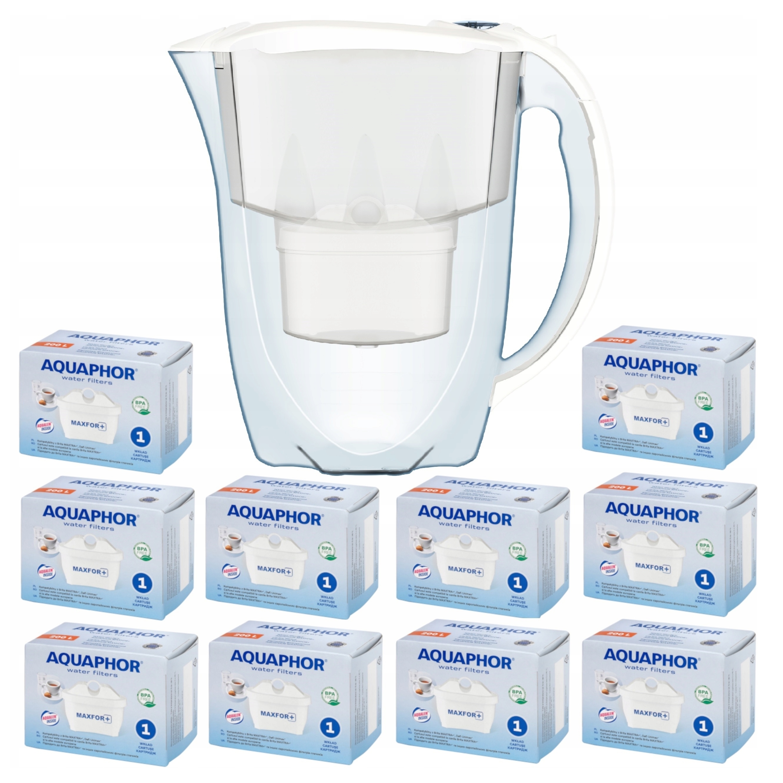 Džbán s filtrem Aquaphor Amethyst 2,8 10 náplní.