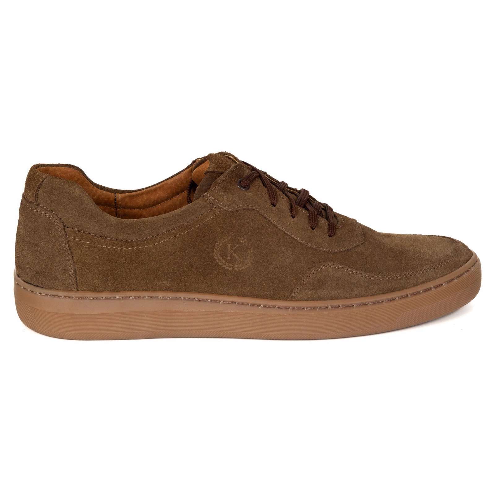 Pánské kožené boty Komodo 918K casual, hnědý velur, velikost 41