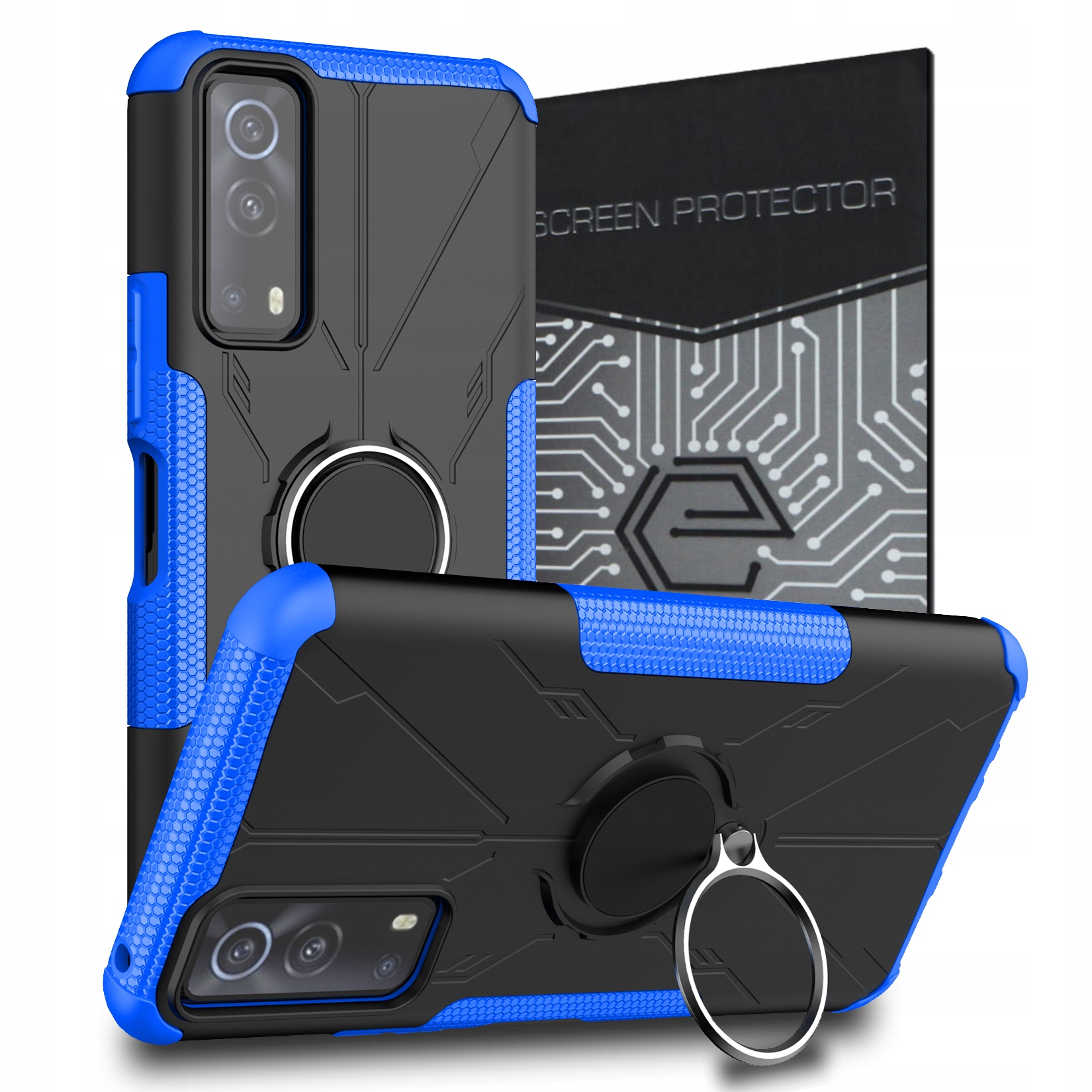 

Etui Pancerne Obudowa Case Szkło do Vivo Y72 5G