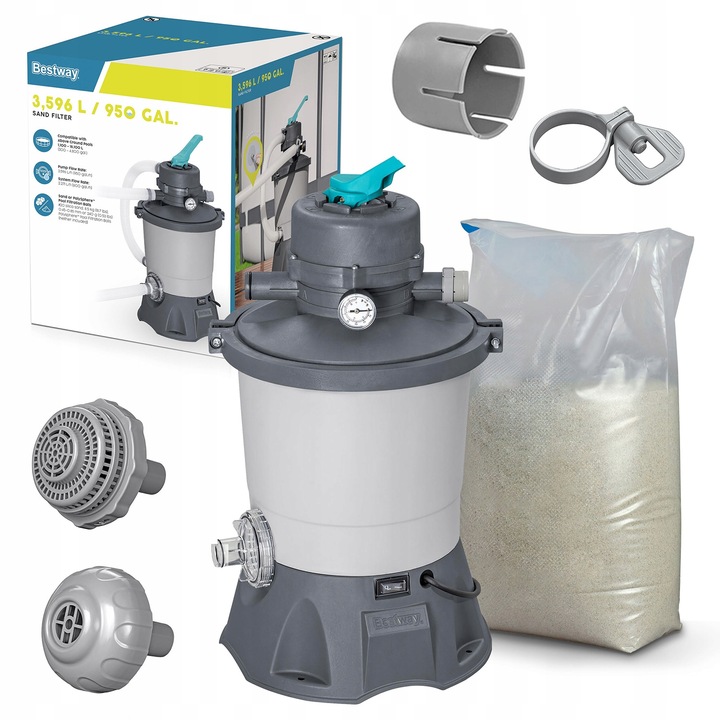 Bestway Písková pumpa 3596 l/h písek 25 kg 58515