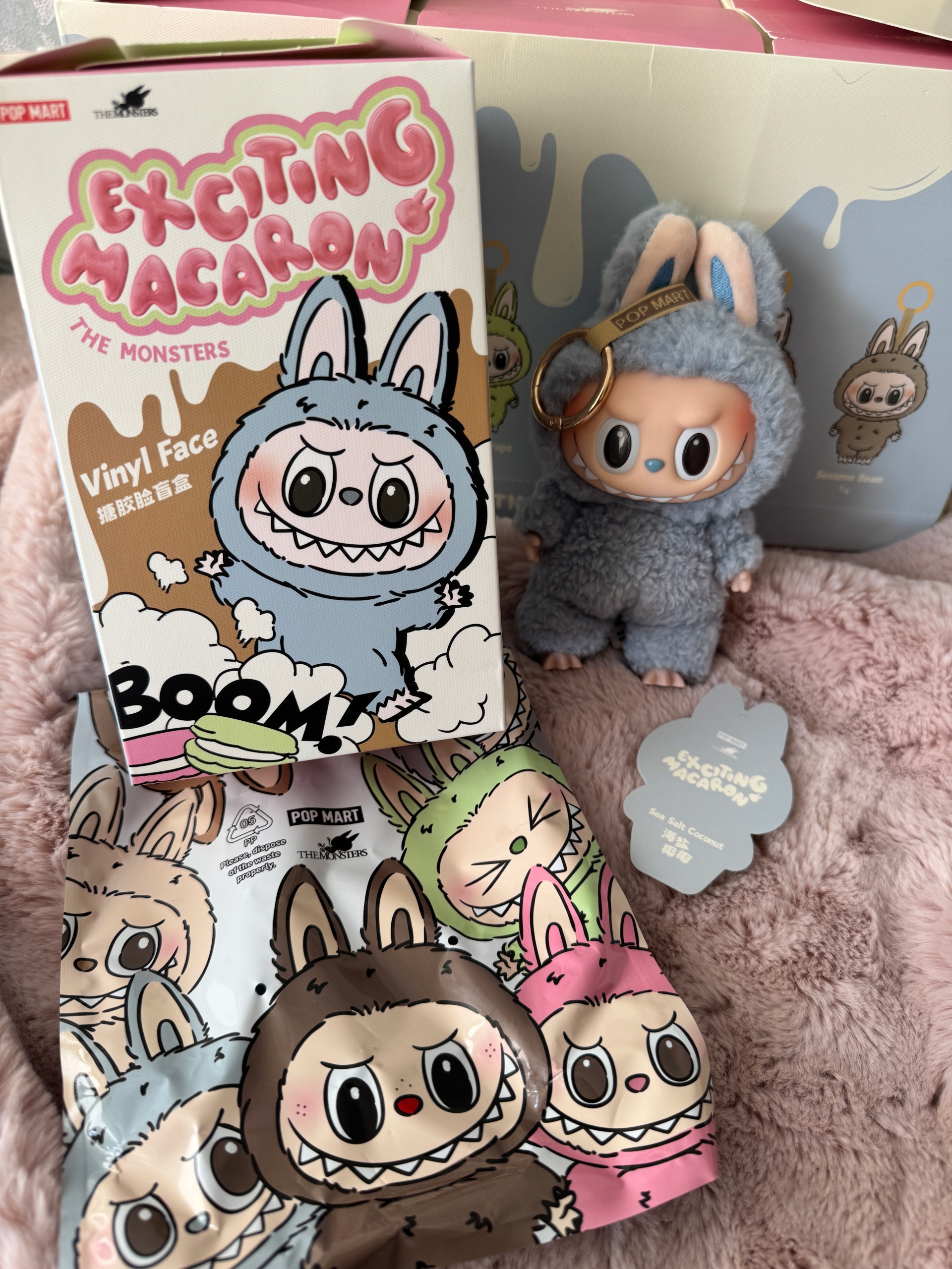 ORYGINALNY Labubu Macarons Sea Salt Coconut 100% oryginalny