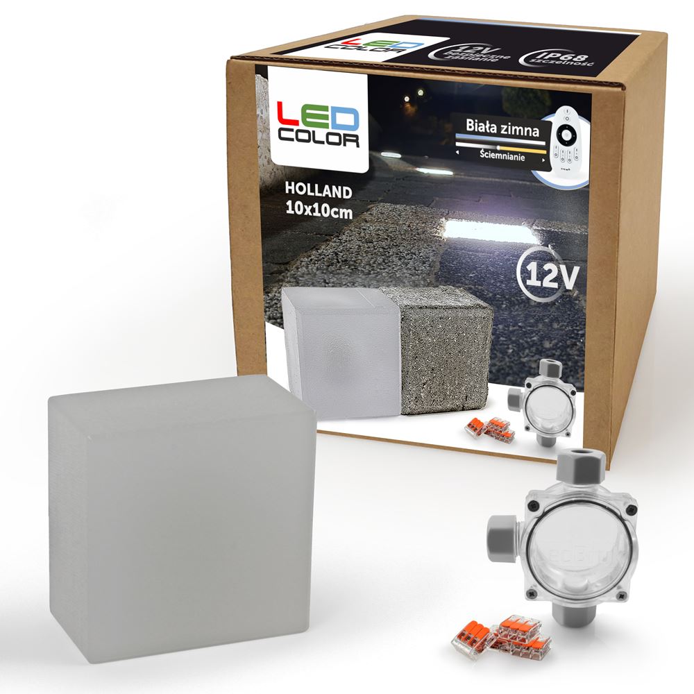 6x Świecąca Kostka Brukowa LED Holland 10x10 RGB Rodzaj kostka brukowa