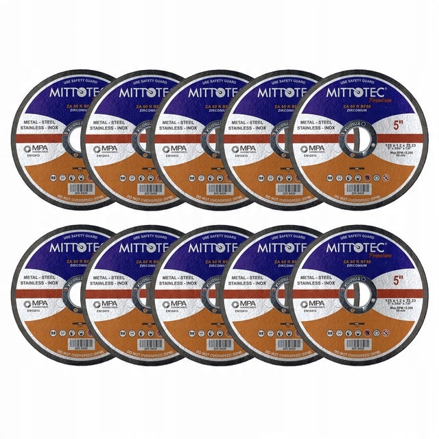 

Tarcze Do Cięcia Metalu 125 x 1,2 Tarcza 10 szt