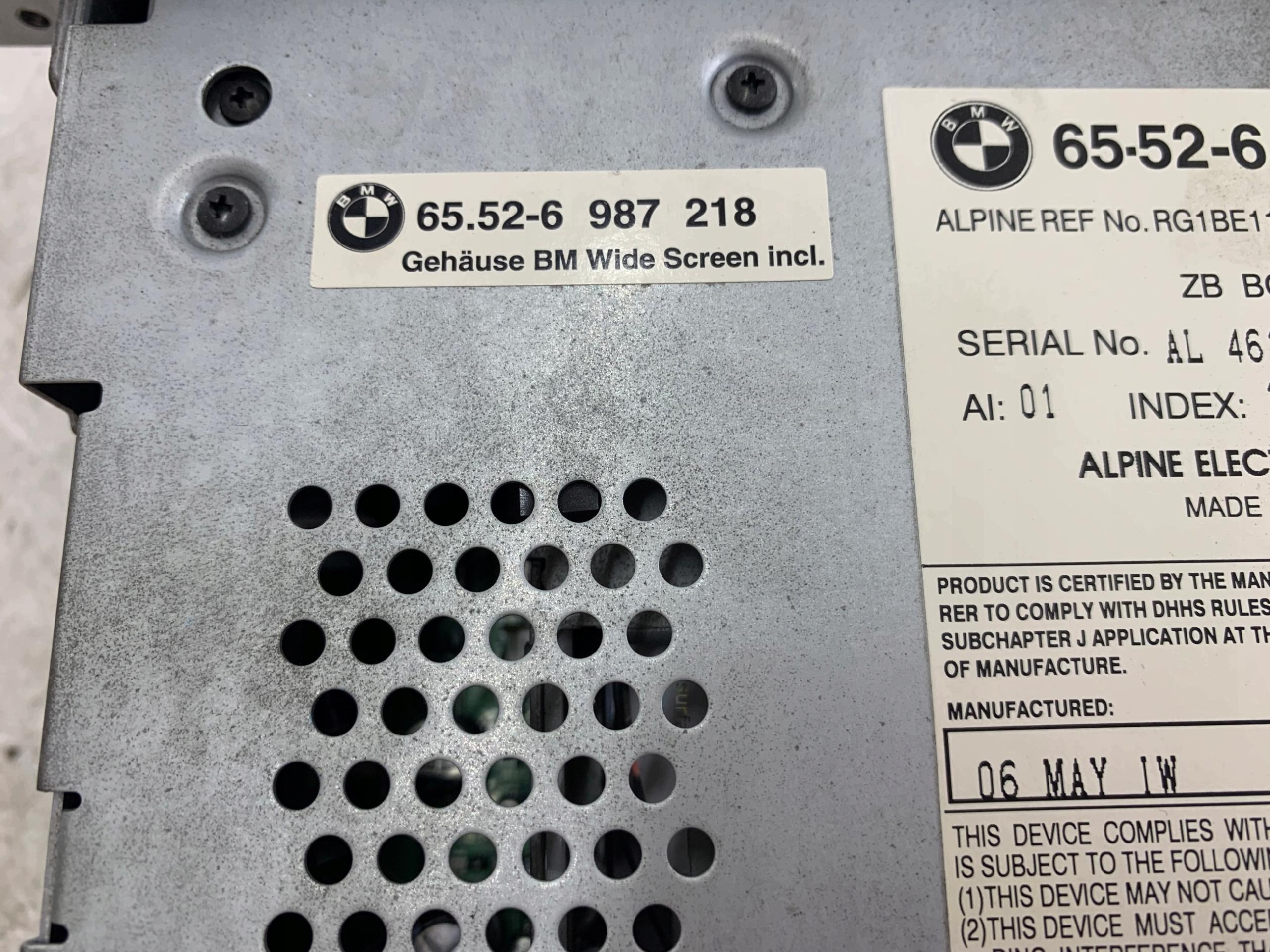 BMW E46 RADIO FABRYCZNE NAVI Navigation 6971855