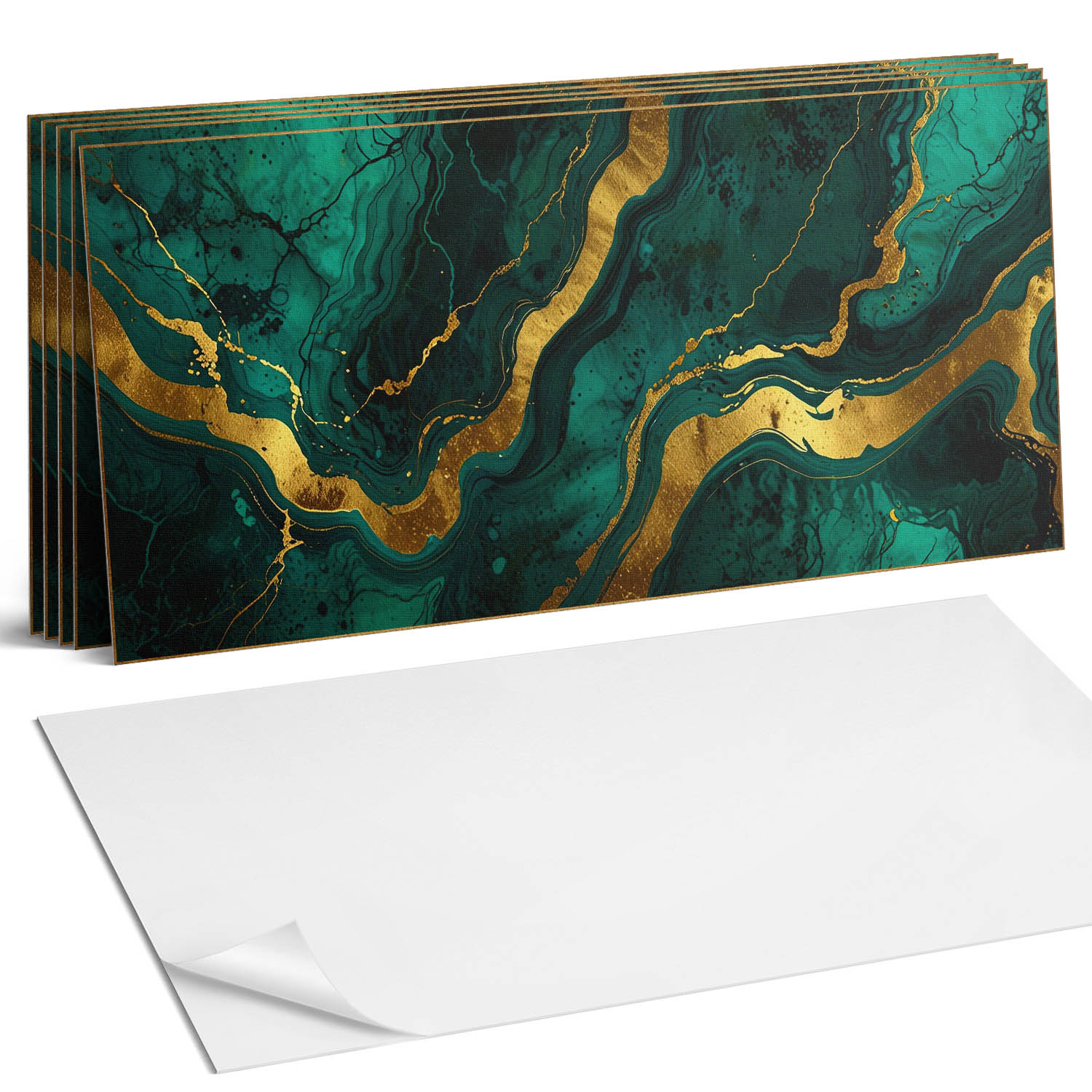 Pvc nástenné dlaždice Abstraktné tvary vlnovej štruktúry 6 x 60 x 30 cm