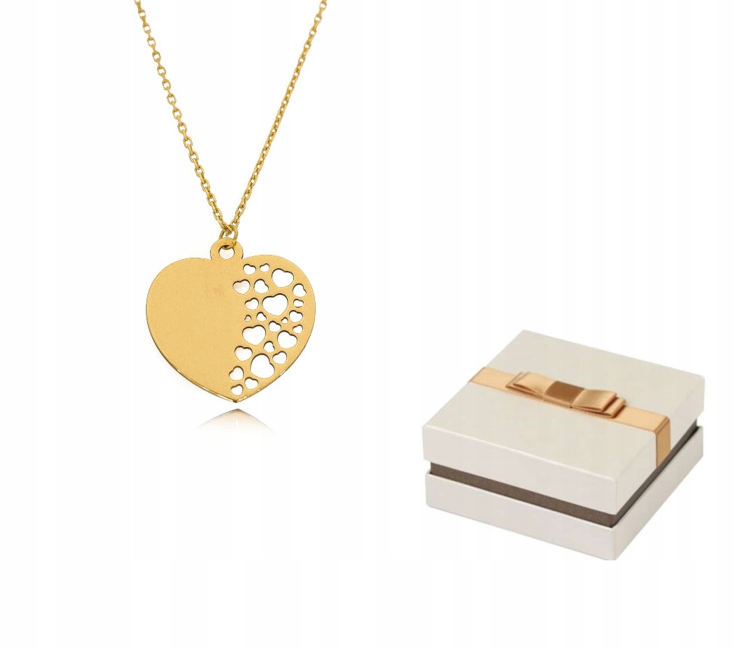 Zlatý náhrdelník Srdíčka v srdci ZN96