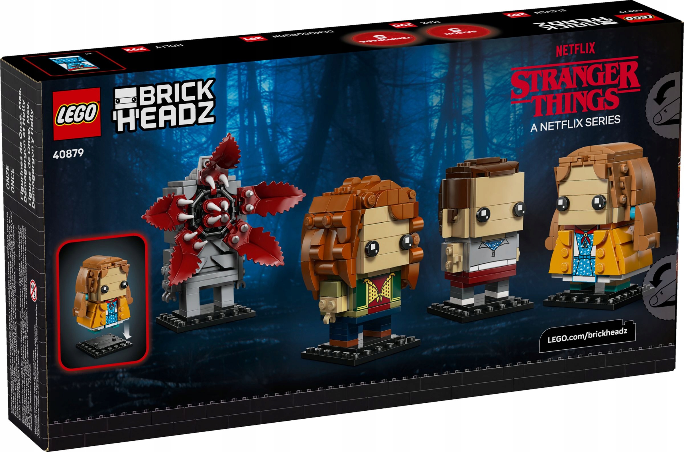 Lego BrickHeadz 40879 Figurky Eleven, Max, Demogorgon a Holly