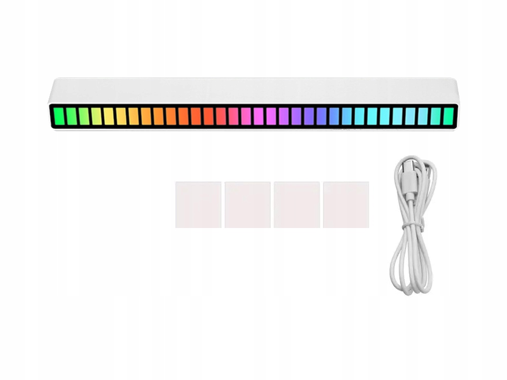 LEDY USB REAKCJA NA DŹWIĘK W RYTM MUZYKI LISTWA RGB LED USB-C AKUMULATOR Rodzaj gwintu zintegrowane źródło LED
