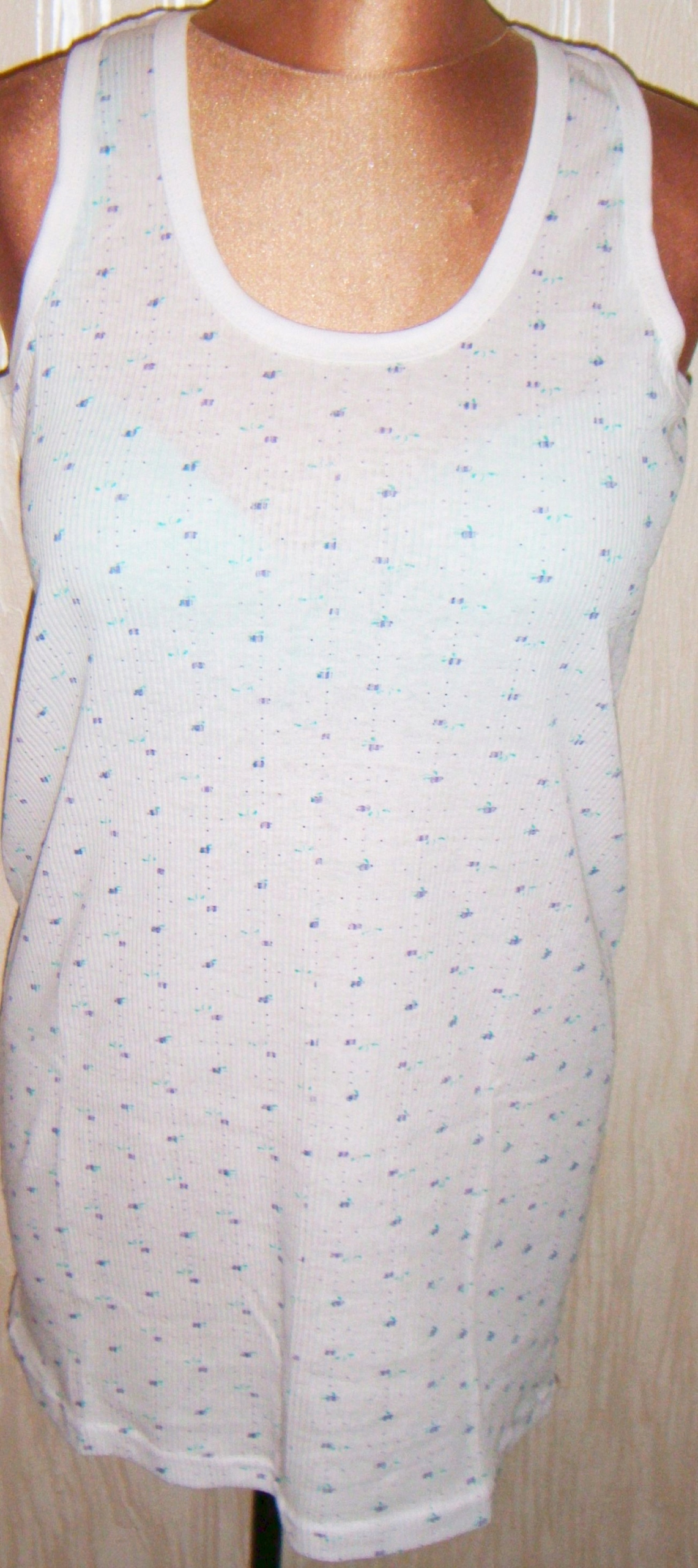 PODKOSZULEK DAMSKI r.XL BIAŁY WZÓR BAWEŁNA podkoszulki podkoszulka szt.2!