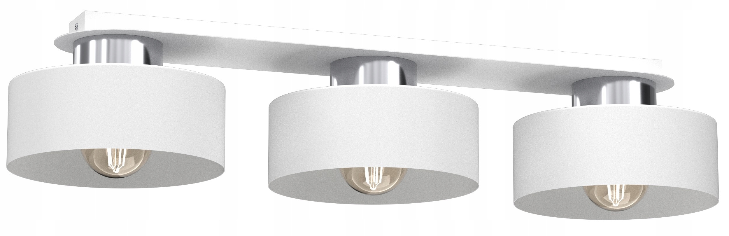 Stropná lampa Marti Biela Strieborná Loft Kovové dekoratívne tienidlá