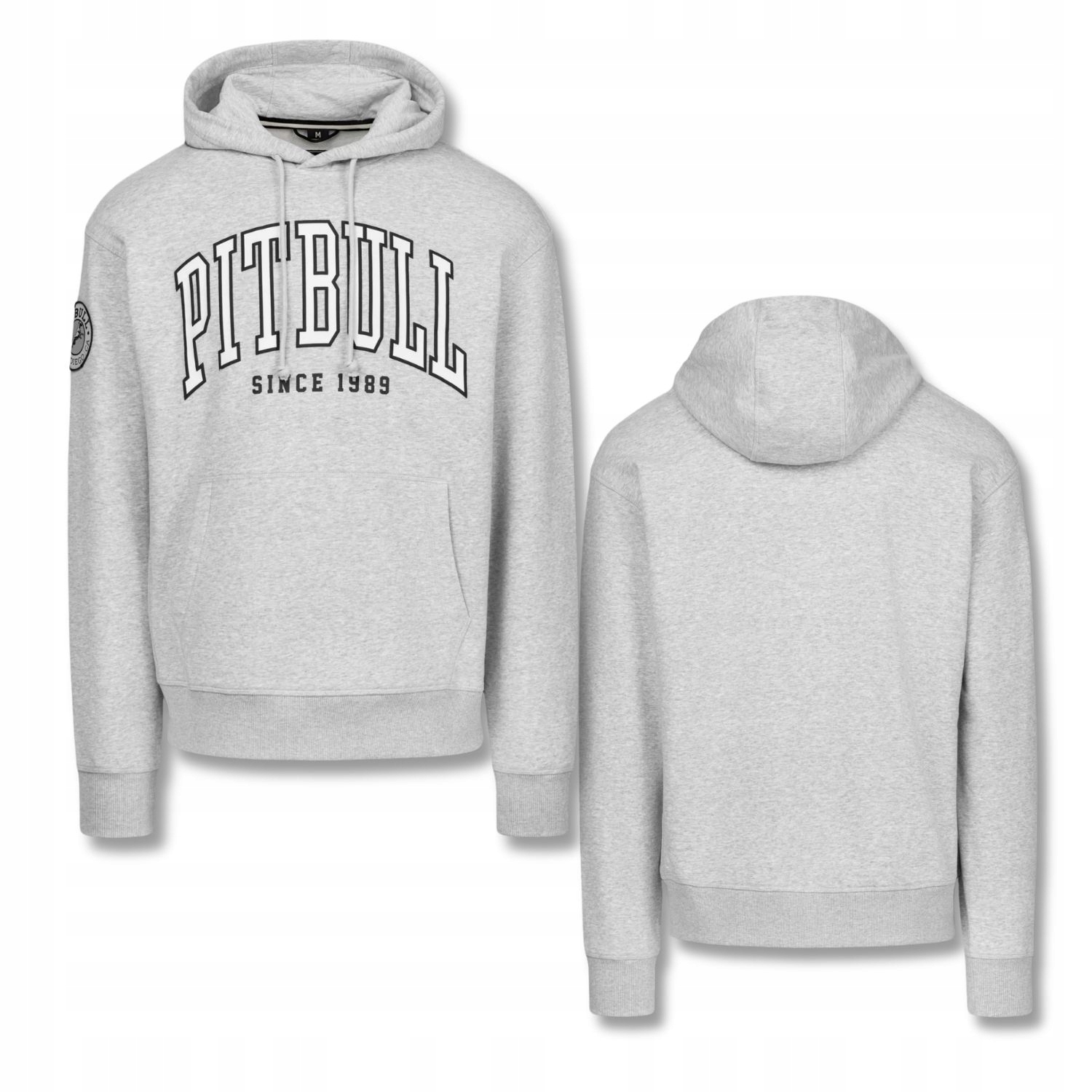 Pánská Mikina s kapucí Pitbull Badger, pohodlný volnější střih, velikost XL