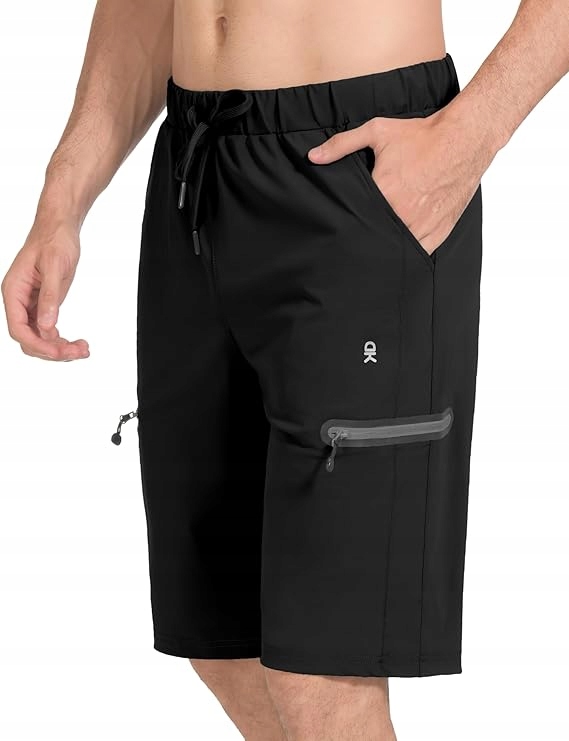 Kraťasy Elastické, Rychleschnoucí, Černé, Velikost XL