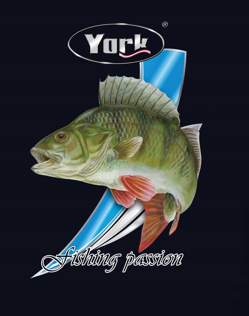 STYLOWA KOSZULKA T-SHIRT Z RYBĄ - OKOŃ-XL Rozmiar XL