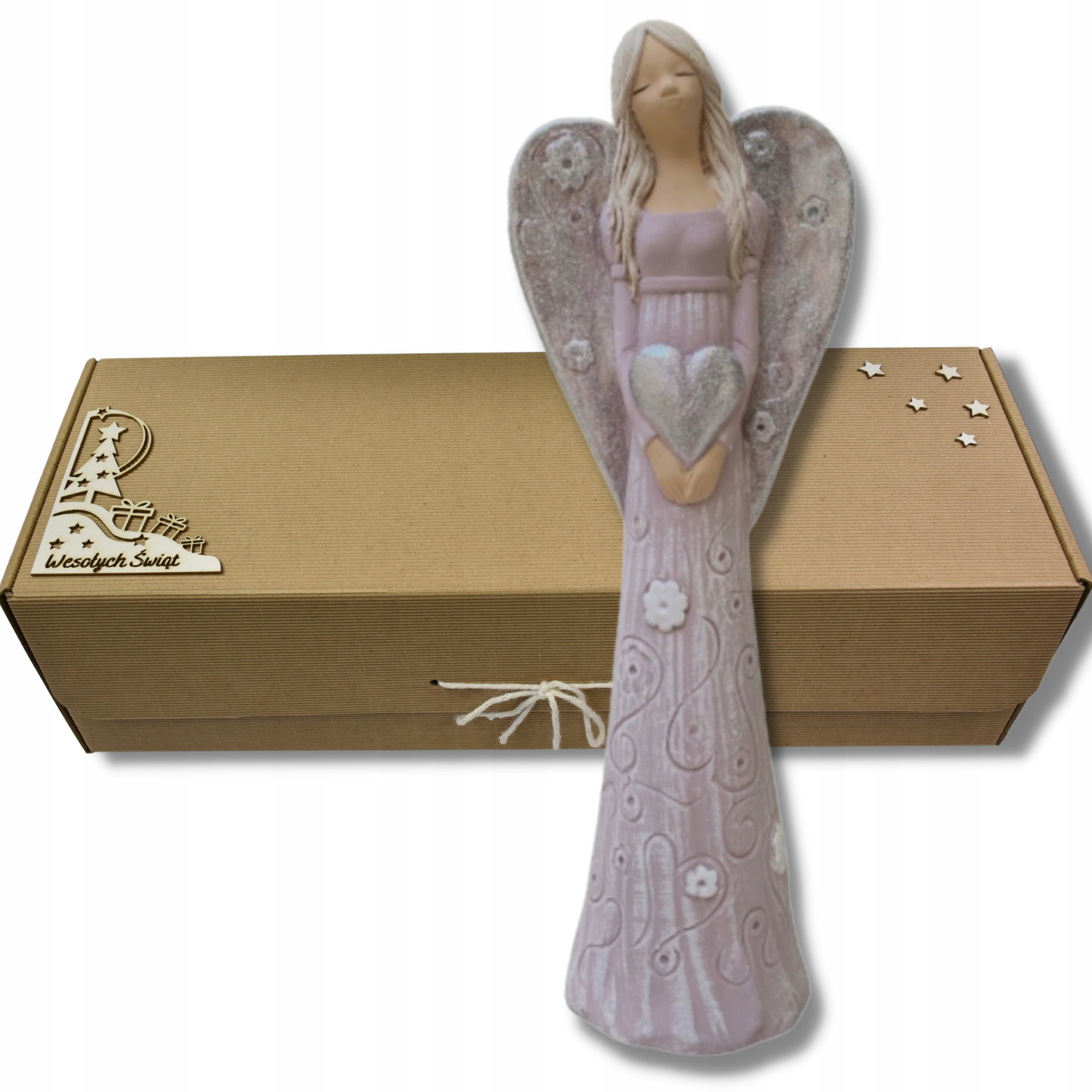 

Duży Anioł Aniołek Figurka Na Święta