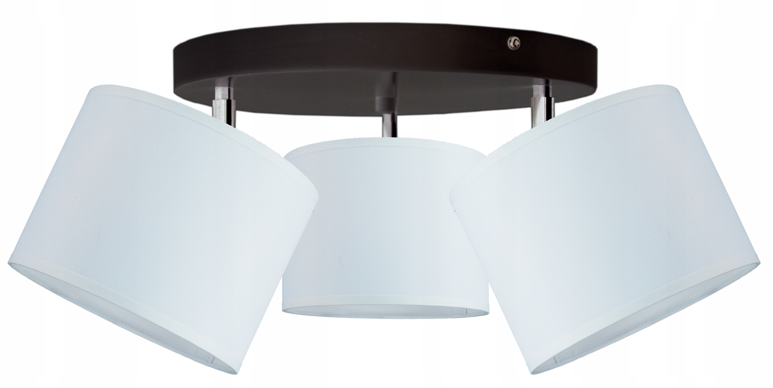 Módní závěsná stropní lampa, moderní lustr, stínidlo 20 cm, bílá Led