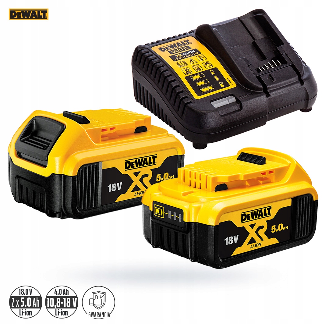 DeWalt DCB115P2 2x AKU 18V XR 5Ah DCB184 + DCB115 Kod producenta DCB115P2