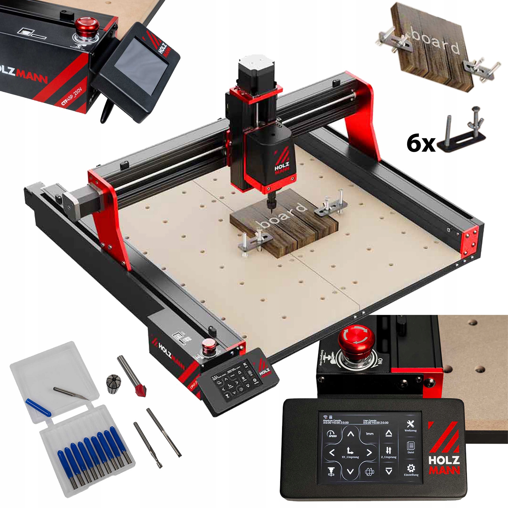 Mini stolní Cnc frézka, kompaktní frézovací plotr, gravírovací stroj 460 x 460 mm