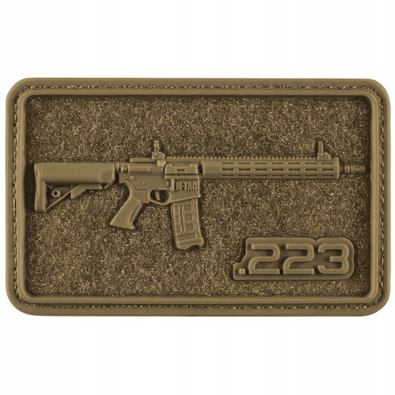 Naszywka na rzep emblemat 3D karabin AR-15 velcro Pvc M-Tac coyote