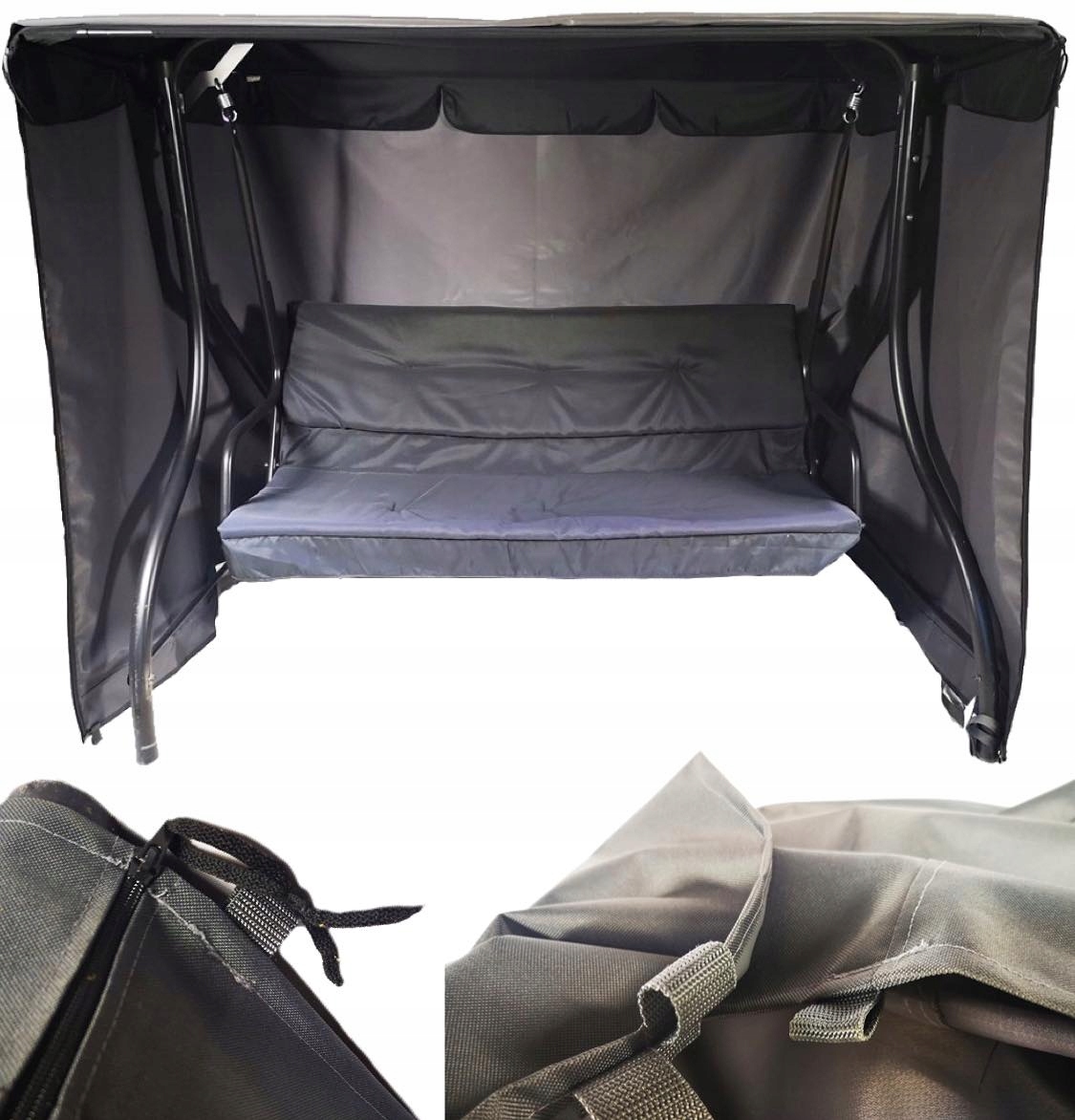 POKROWIEC WODOODPORNY OGRODOWY SZYTY NA MEBLE HUŚTAWKĘ