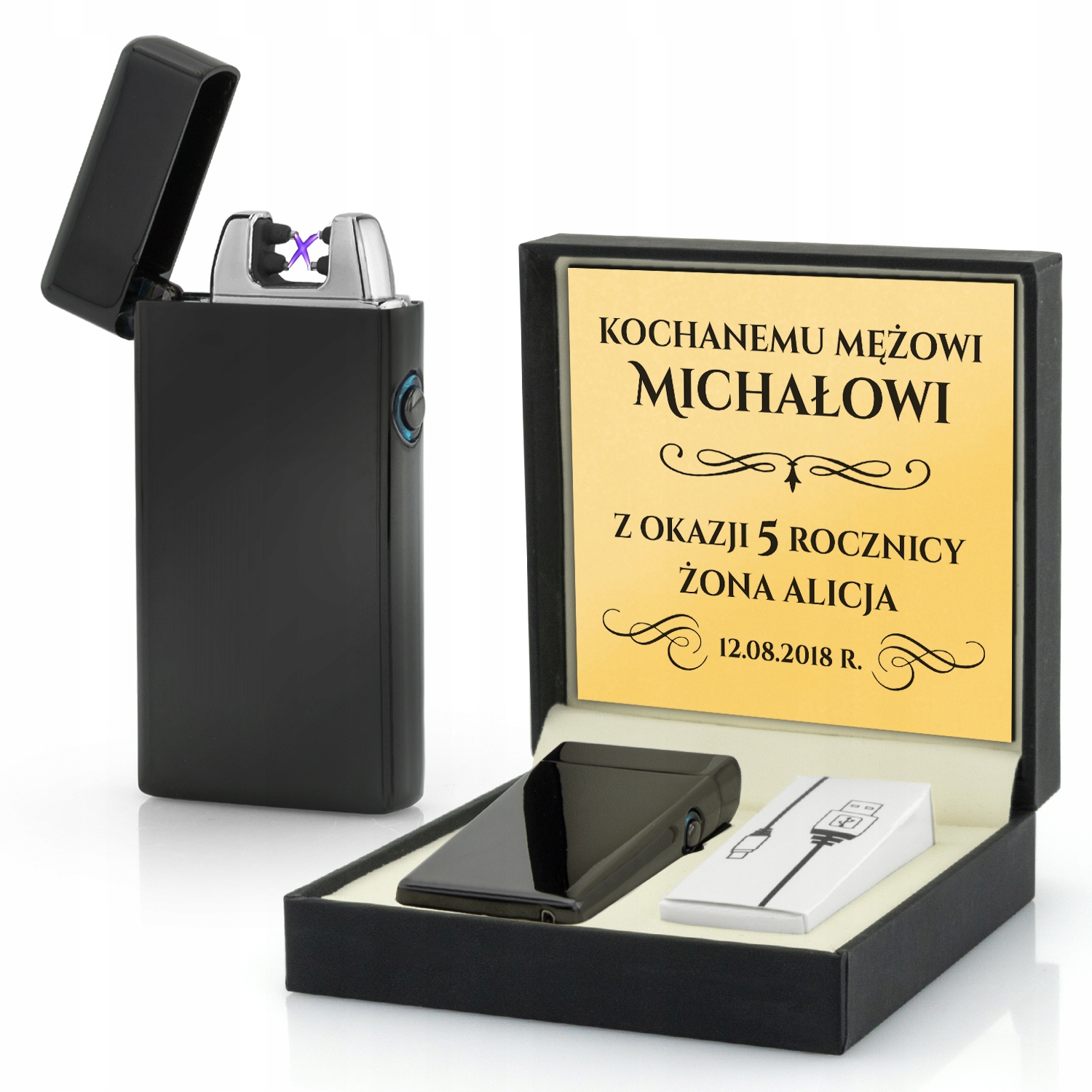 

Zapalniczka Plazmowa Usb Dla Niego Grawer