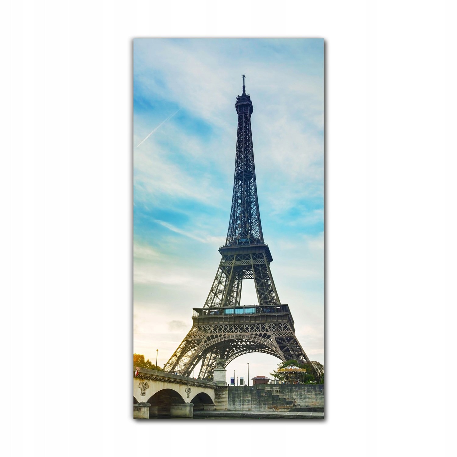 

Obraz szklany do sypialni 70x140 Eiffel panorama