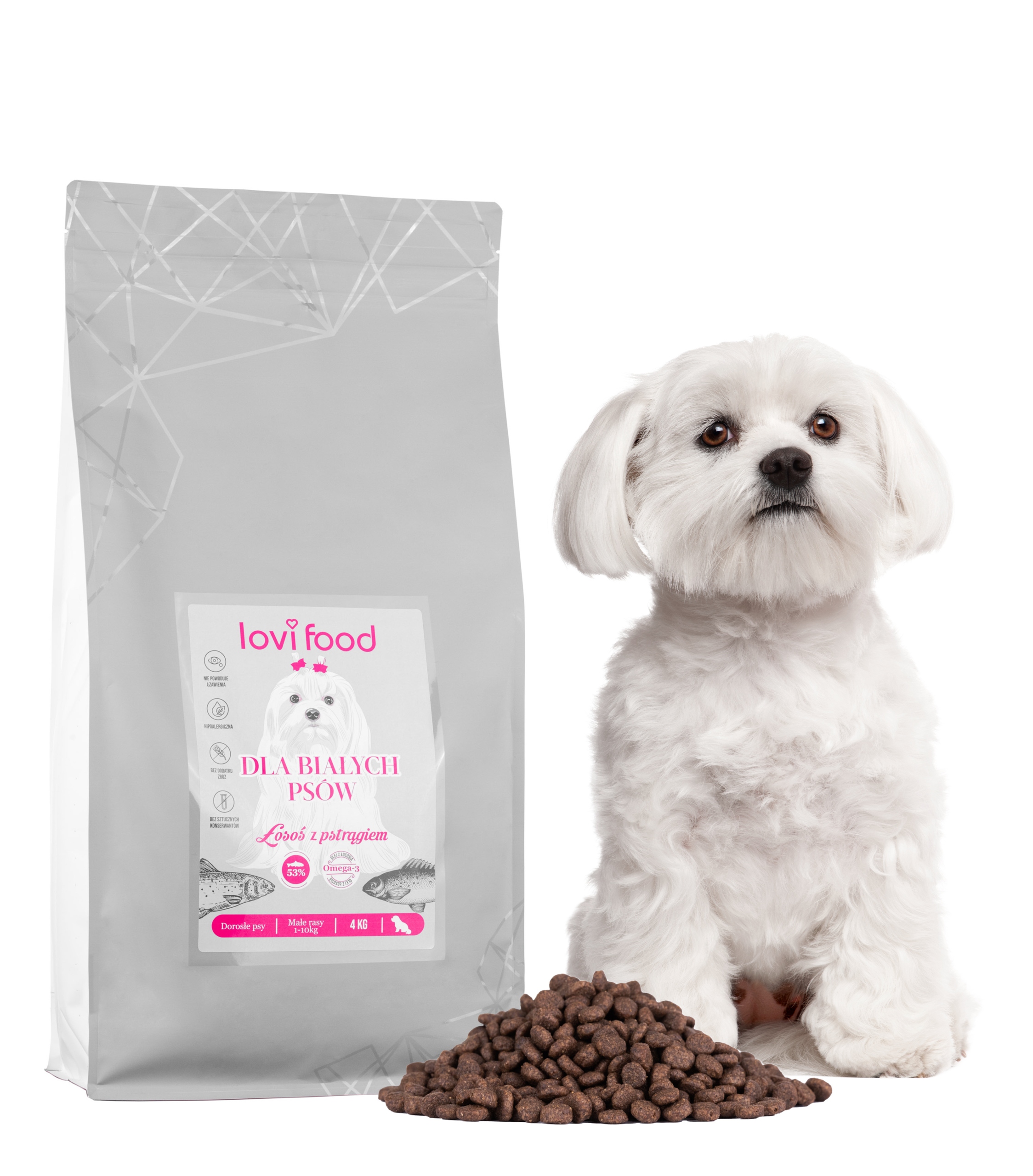 Lovi Food karma dla białych psów małych ras 4kg