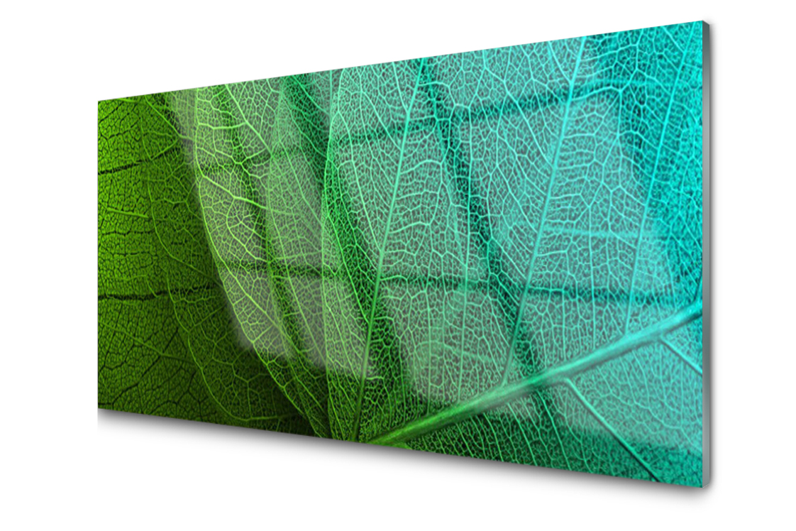 Skleněný panel dekor Abstrakce Listy 120x60